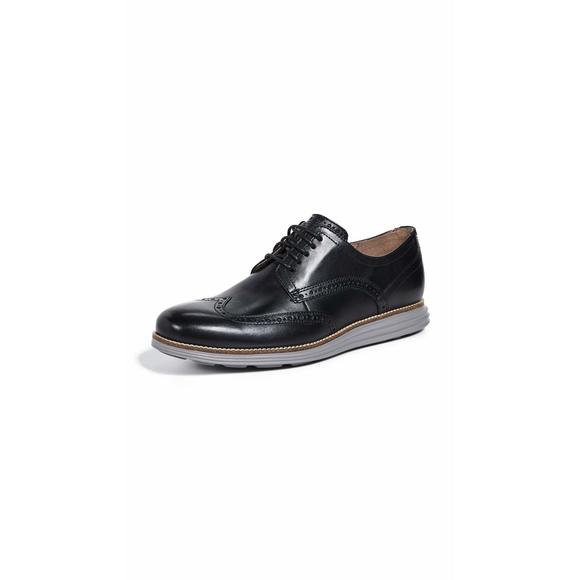 COLE HAAN MEN'S ORIGINAL GRAND SHORTWING OXFORD SHOE, BLACK
